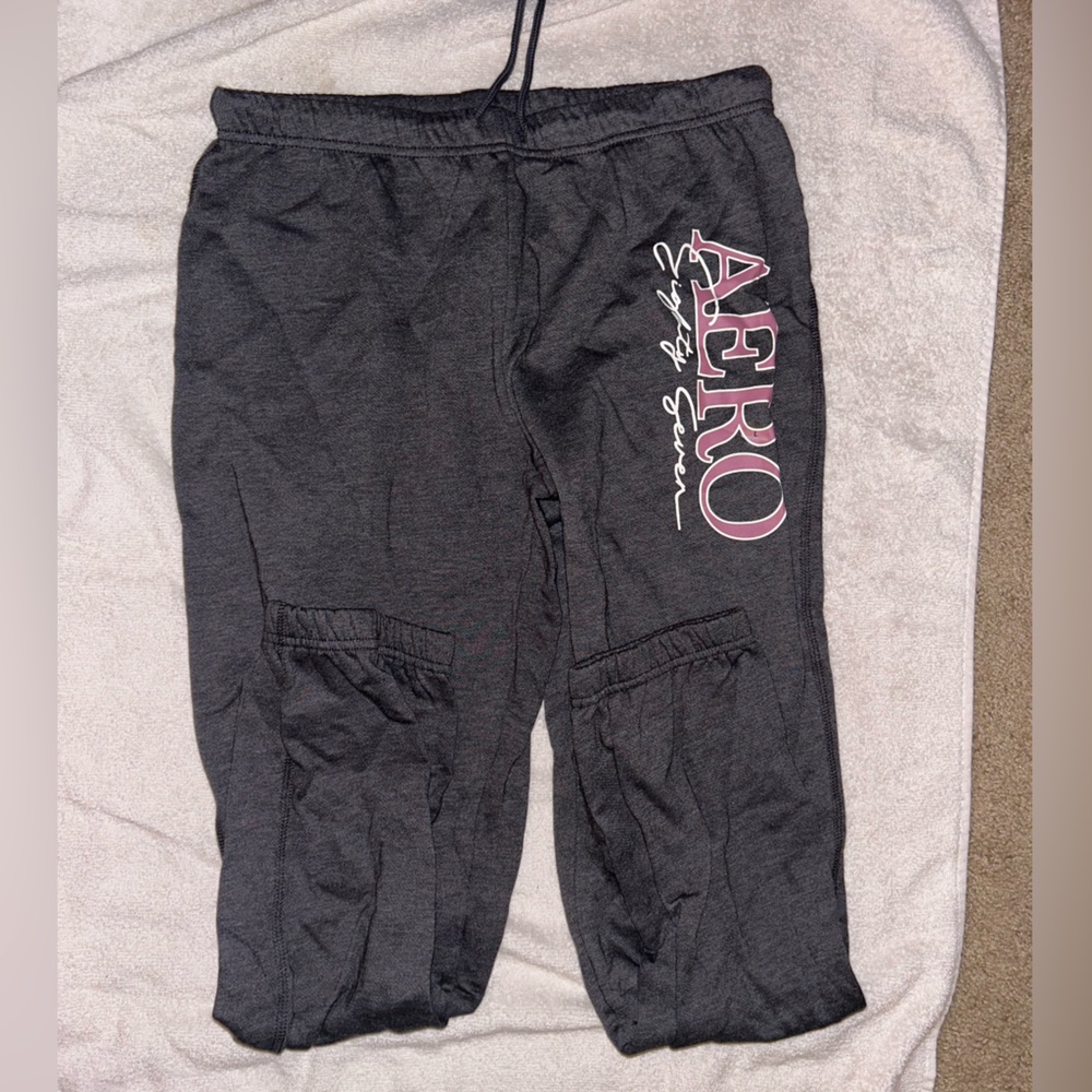 Gray Grey Aeropostale sweatpants